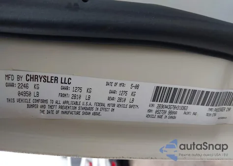 2008 Dodge Charger z USA, uszkodzony, nr VIN 2B3KA43G78H316963